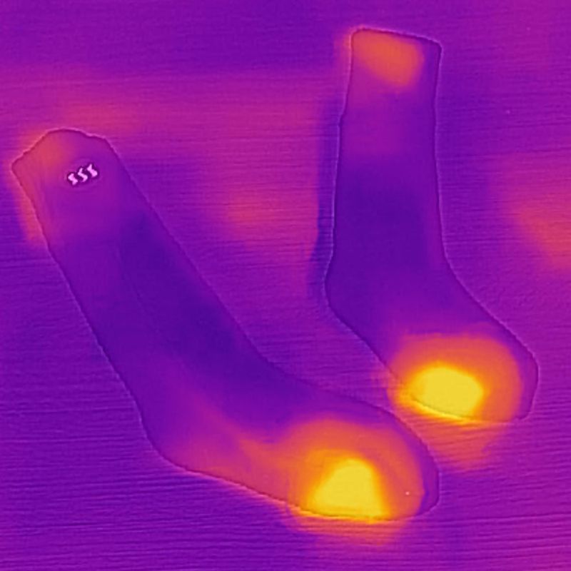 Șosete cu încălzire și telecomandă Glovii GQ3 roșii 12