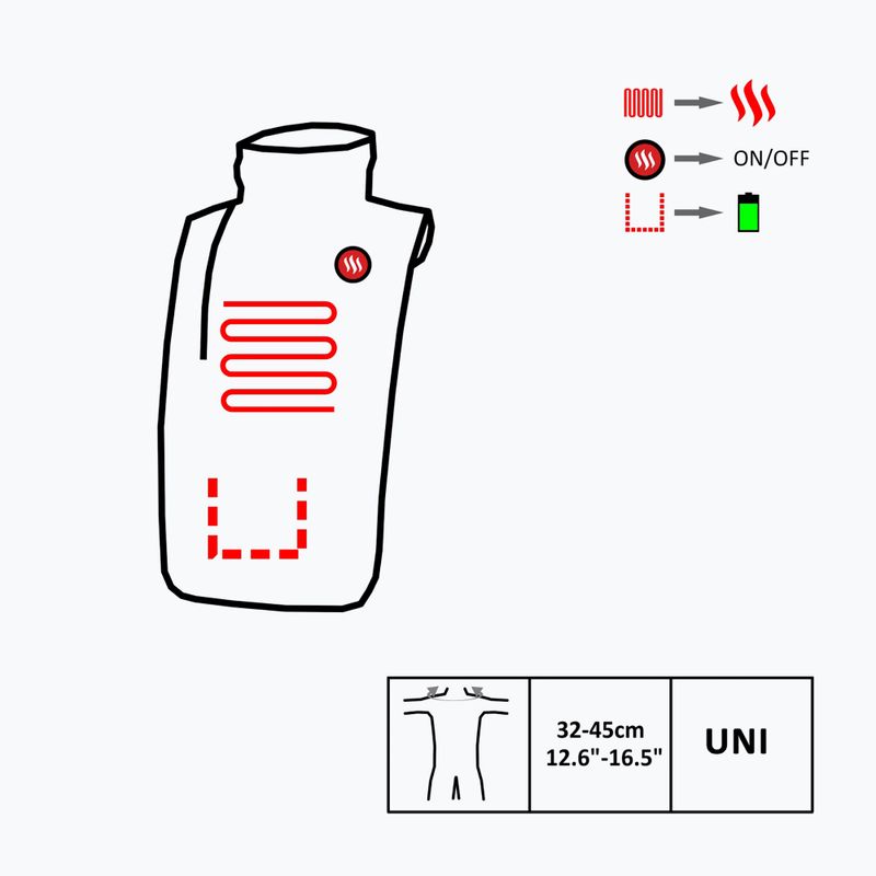 Încălzitor de gât Glovii  GA2M negru 10
