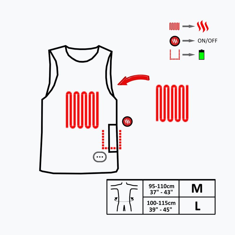 Vesta încălzită din neopren Glovii GMV1 czarna 9