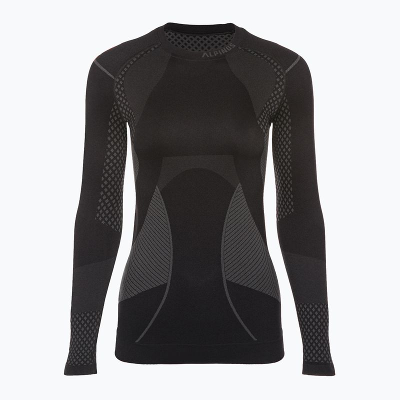 Bluză termoactivă pentru femei Alpinus Active Base Layer neagră/gri 4