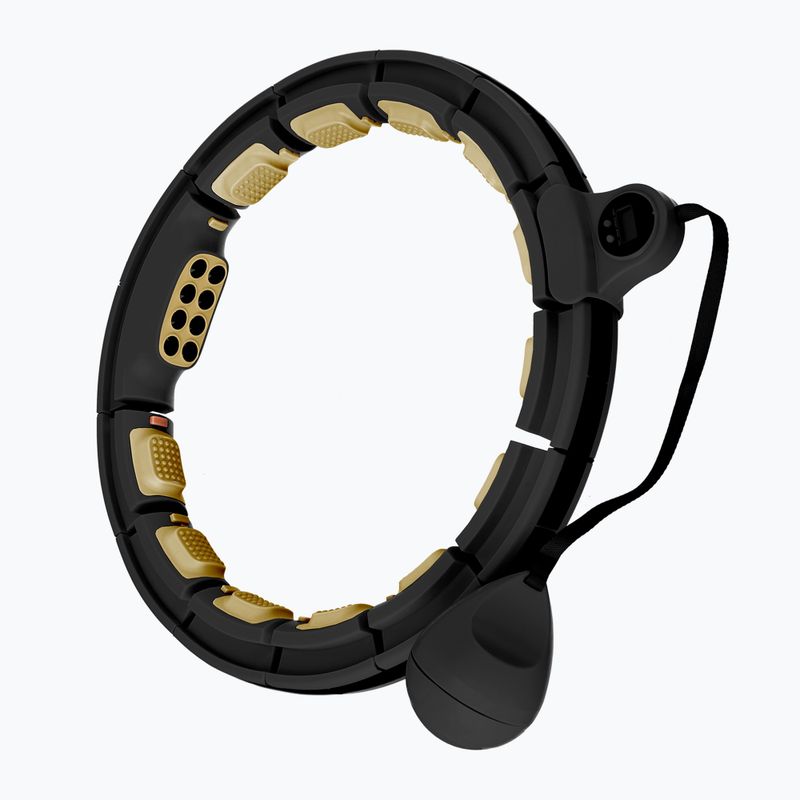 Hula hoop cu greutate și contor  HMS HHM13 black/gold