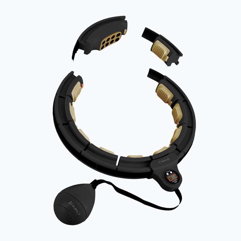 Hula hoop cu greutate și contor  HMS HHM13 black/gold 4