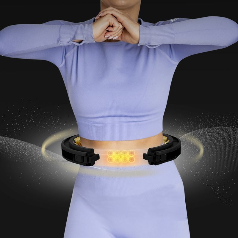 Hula hoop cu greutate și contor  HMS HHM13 black/gold 13