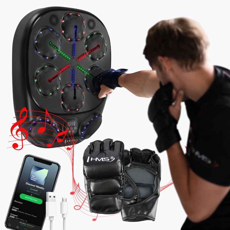 Scut de antrenament electric + mănuși HMS TB10 black 5