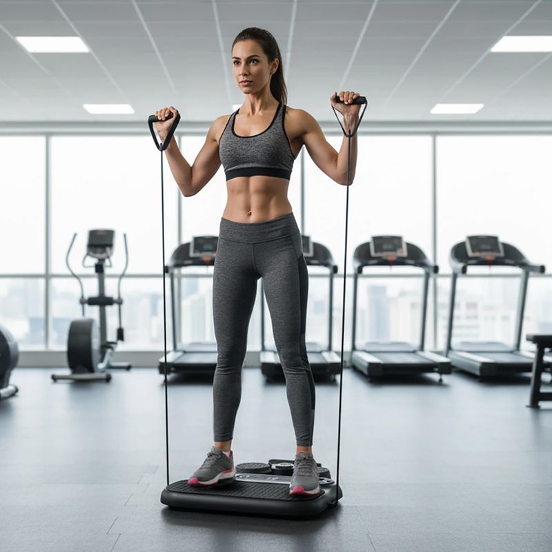 Platformă multifuncțională pentru exerciții cu corzi HMS DBP01 black 8