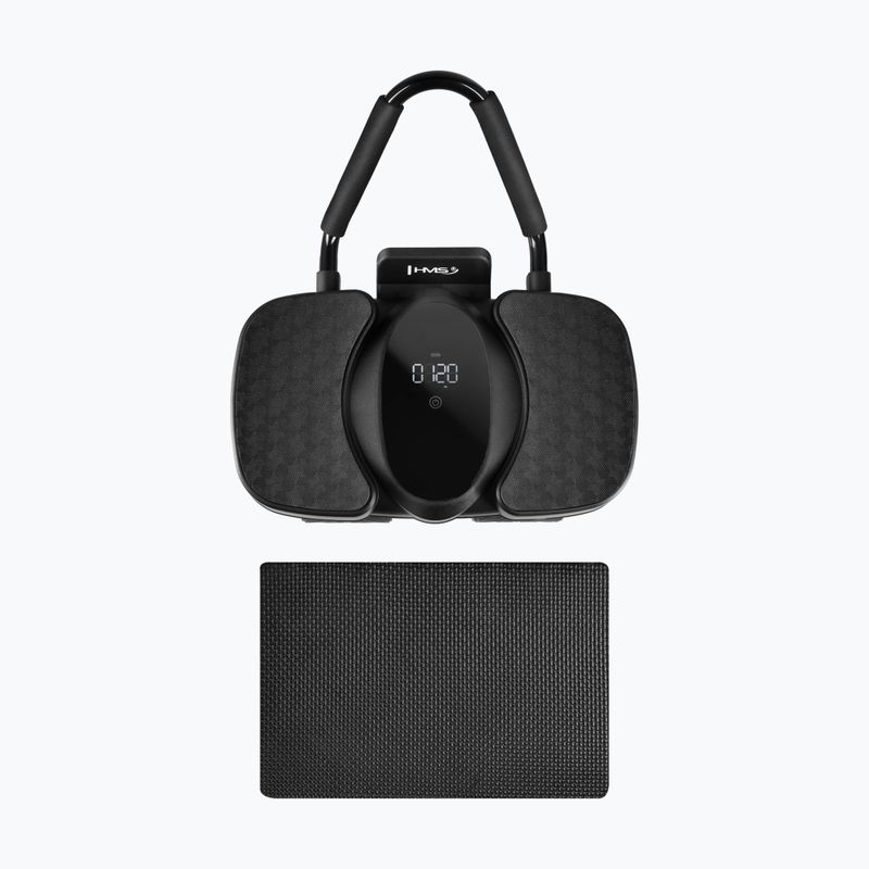 Roată automată pentru exerciții ale mușchilor abdominali cu suport și afișaj HMS KA40 black 2