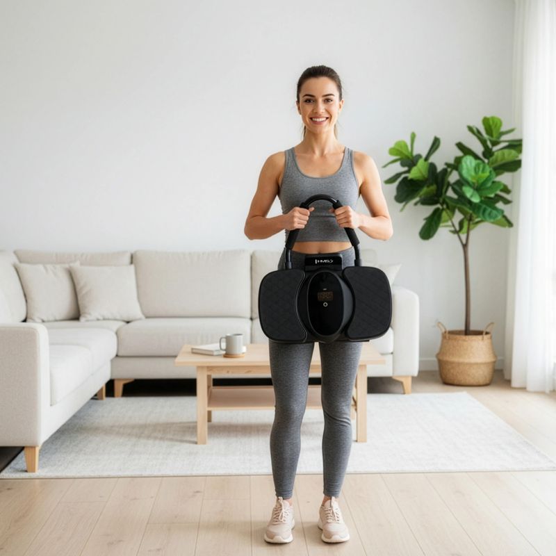 Roată automată pentru exerciții ale mușchilor abdominali cu suport și afișaj HMS KA40 black 10