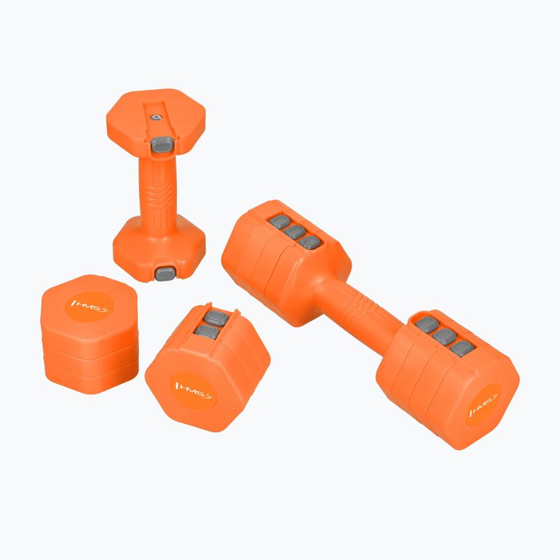 Gantere reglabile HMS HL03 2 x 2,5 kg orange 2