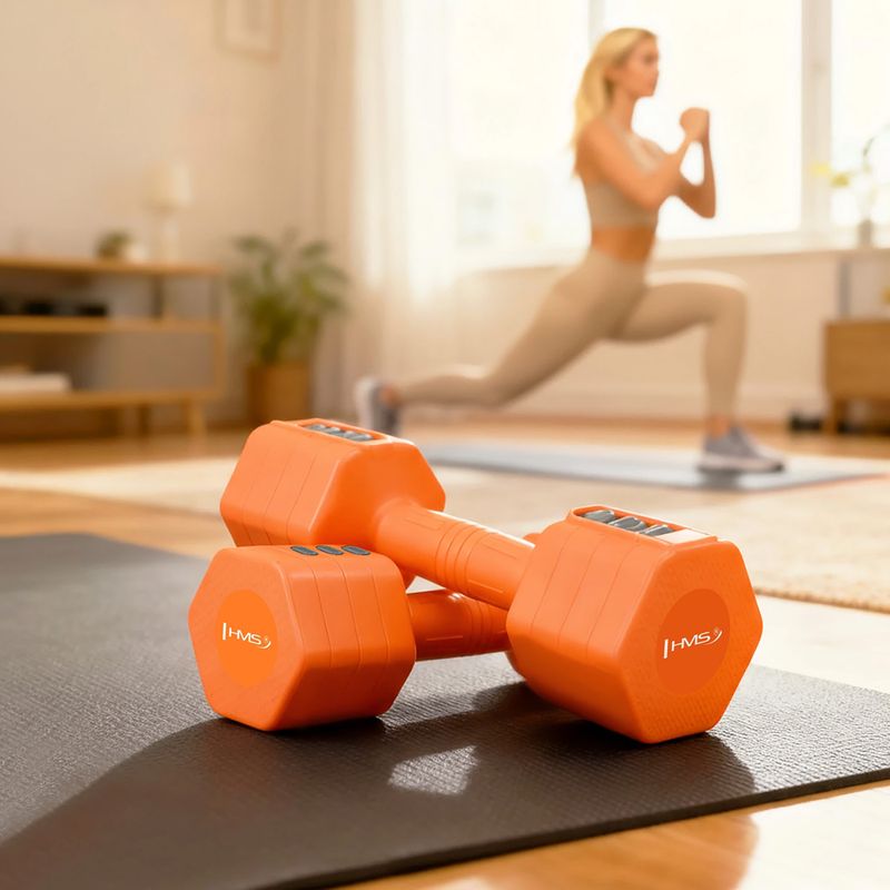 Gantere reglabile HMS HL03 2 x 2,5 kg orange 11