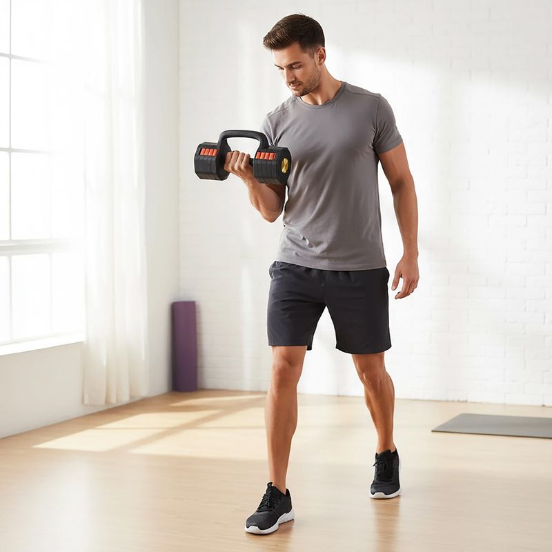 Gantera reglabilă HMS HL05 3w1 11,34 kg kg black/red 9