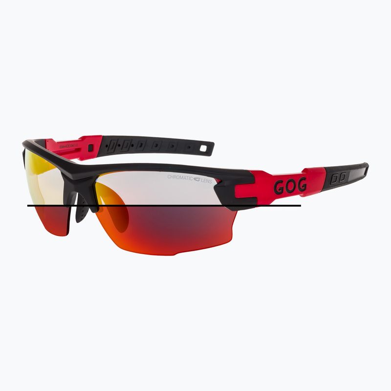 Ochelari de soare GOG Steno C matt black/red/polychromatic red 8