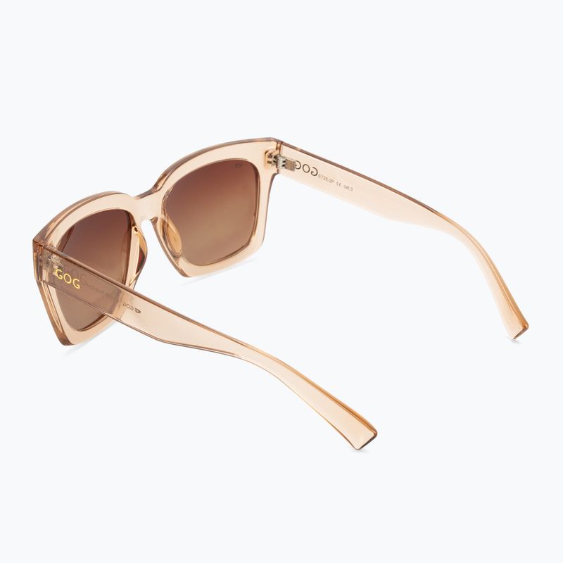 Ochelari de soare pentru femei GOG Emily fashion maro cristal / maro gradient E725-2P 2