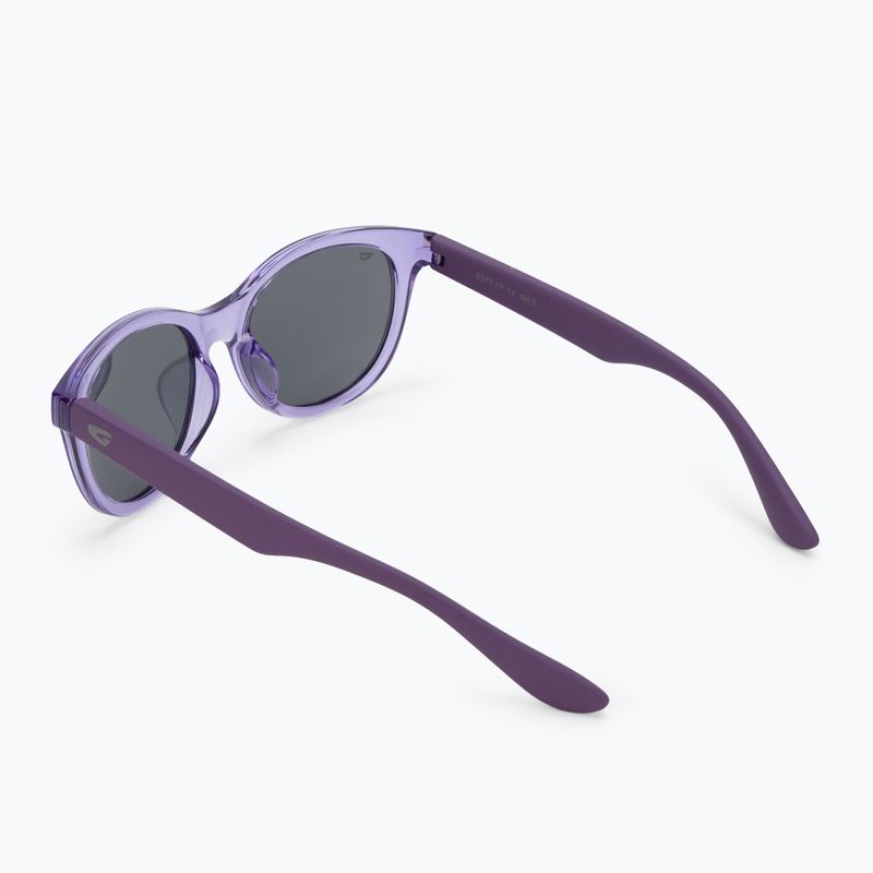 Ochelari de soare pentru copii GOG Nelia cristal violet / violet / fum E977-1P 2