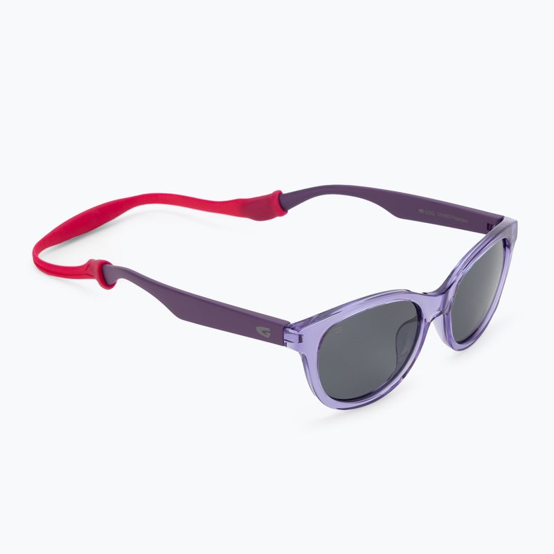 Ochelari de soare pentru copii GOG Nelia cristal violet / violet / fum E977-1P 5