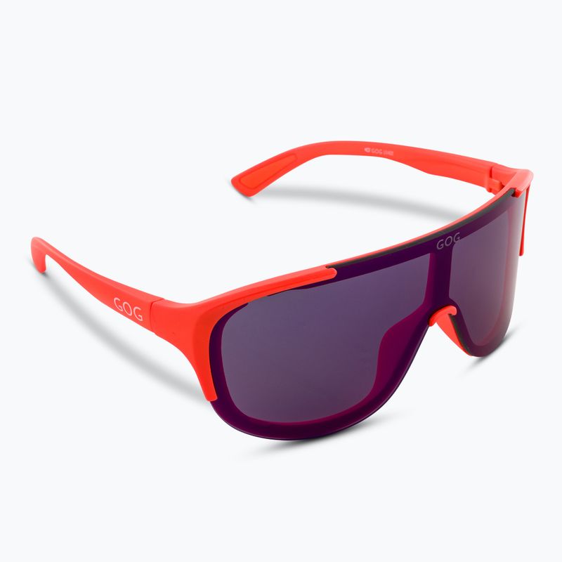 Ochelari de soare GOG Medusa matt neon orange/blue mirror