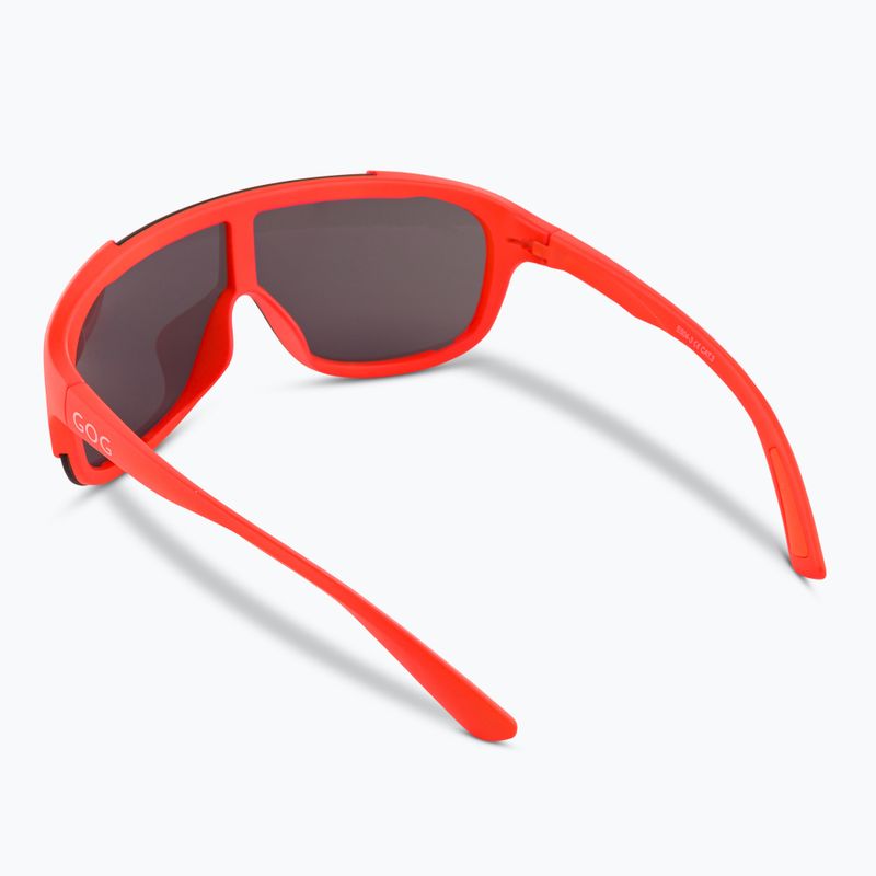 Ochelari de soare GOG Medusa matt neon orange/blue mirror 2