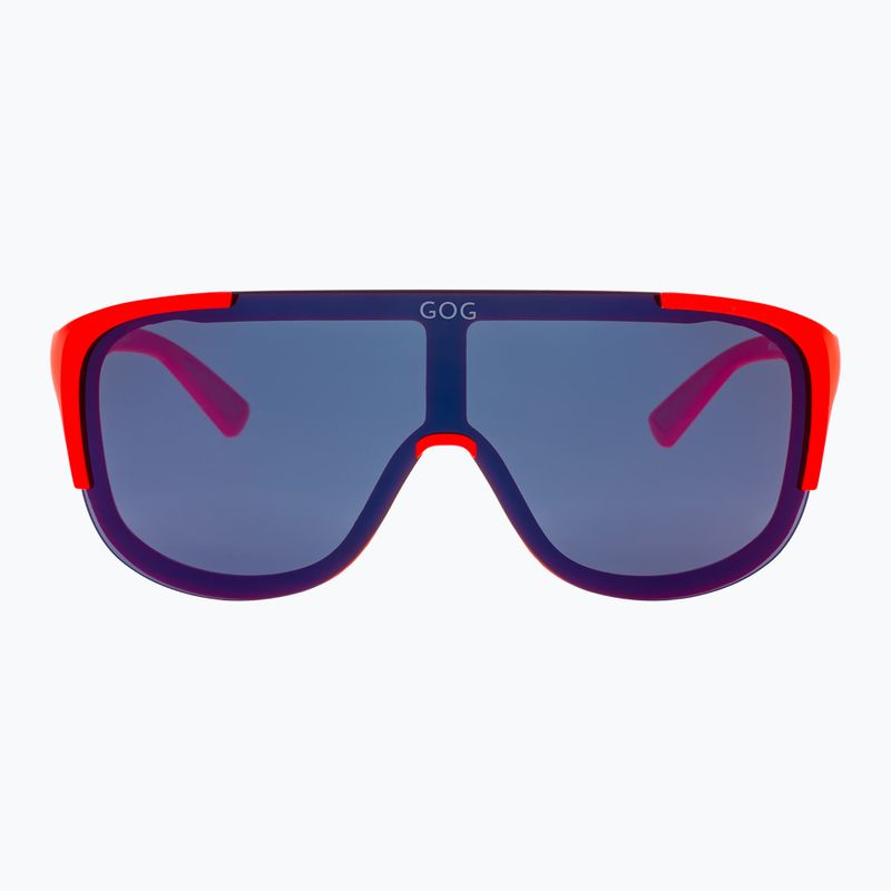 Ochelari de soare GOG Medusa matt neon orange/blue mirror 6