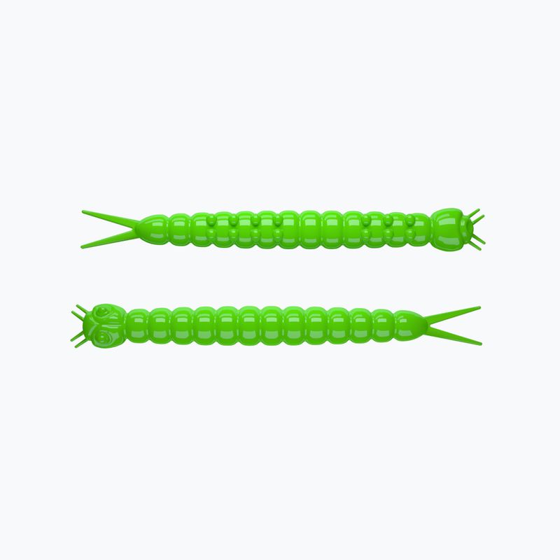 Libra Lures Slight Worm Krill momeală de cauciuc 15 buc. Verde cald SLIGHTWORMK38
