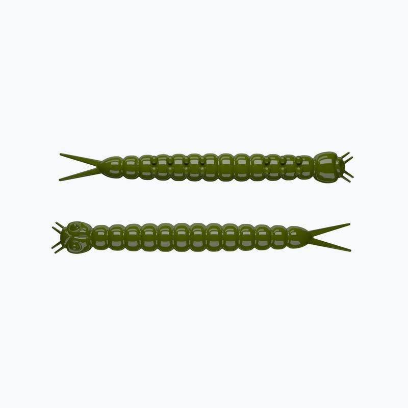 Libra Lures Slight Worm Krill momeală de cauciuc 15 buc. Măslin SLIGHTWORMK38