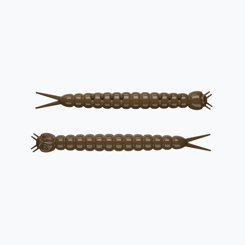 Libra Lures Slight Worm Krill momeală de cauciuc 15 buc. Maro SLIGHTWORMK38