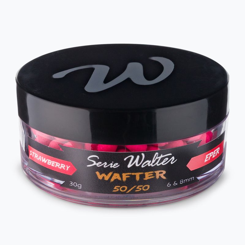 Momeală cu halteră Maros SW Wafter Strawberry roșu MASW045