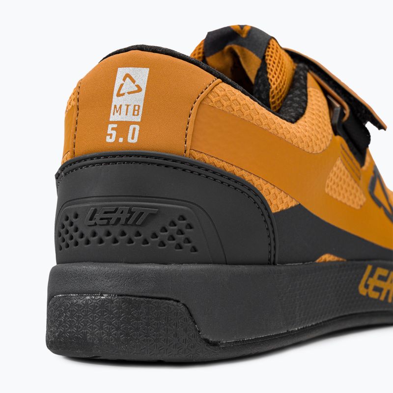 Pantofi de ciclism MTB bărbați Leatt 5.0 Clip maro 3023048303 9