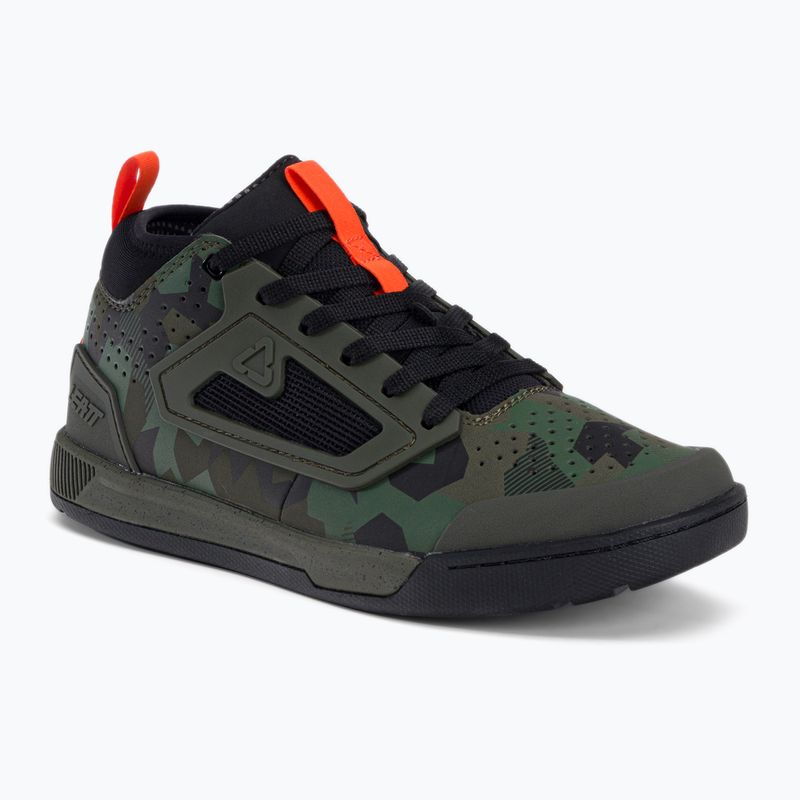 Pantofi de ciclism cu platformă pentru bărbați Leatt 3.0 Flat verde/negru 3023048655