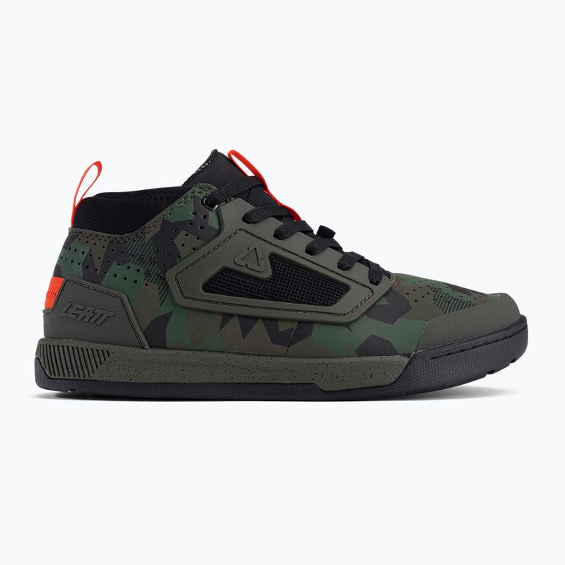 Pantofi de ciclism cu platformă pentru bărbați Leatt 3.0 Flat verde/negru 3023048655 2