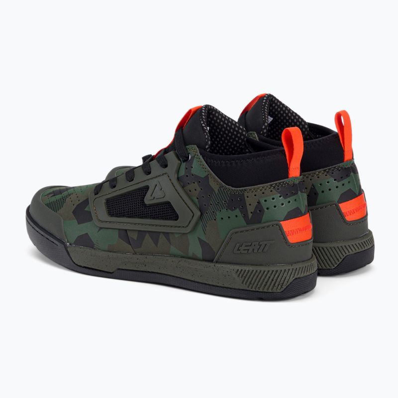 Pantofi de ciclism cu platformă pentru bărbați Leatt 3.0 Flat verde/negru 3023048655 3
