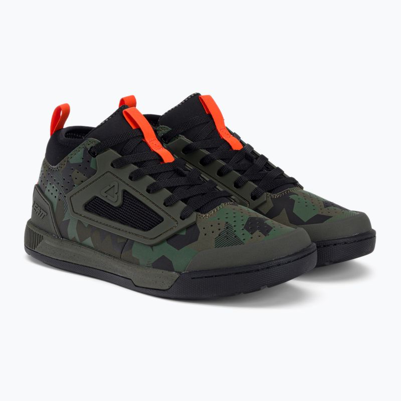 Pantofi de ciclism cu platformă pentru bărbați Leatt 3.0 Flat verde/negru 3023048655 4