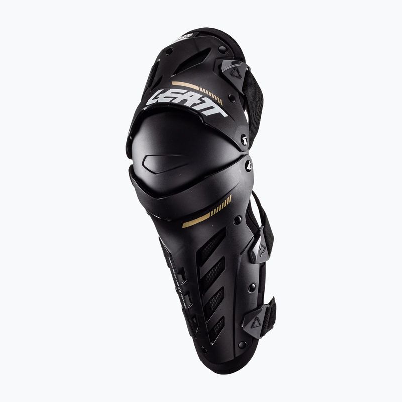 Apărători de ciclism pentru genunchi și tibii pentru copii Leatt Dual Axis black 2