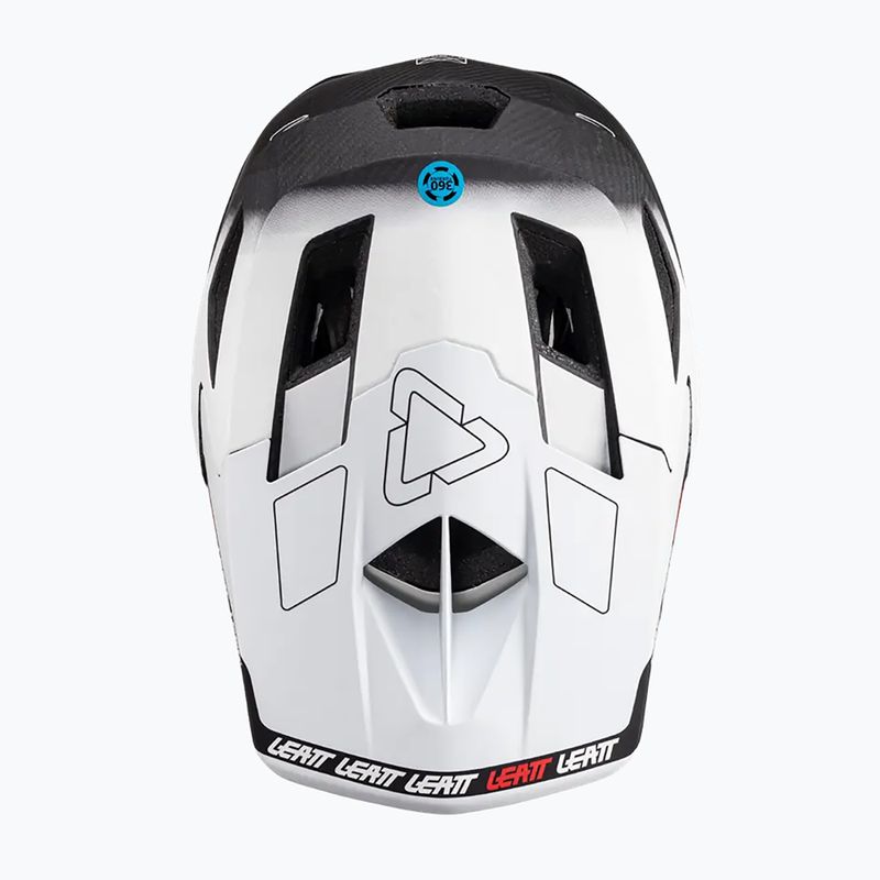 Cască de ciclism Leatt MTB Gravity 6.0 Carbon V24 white 6