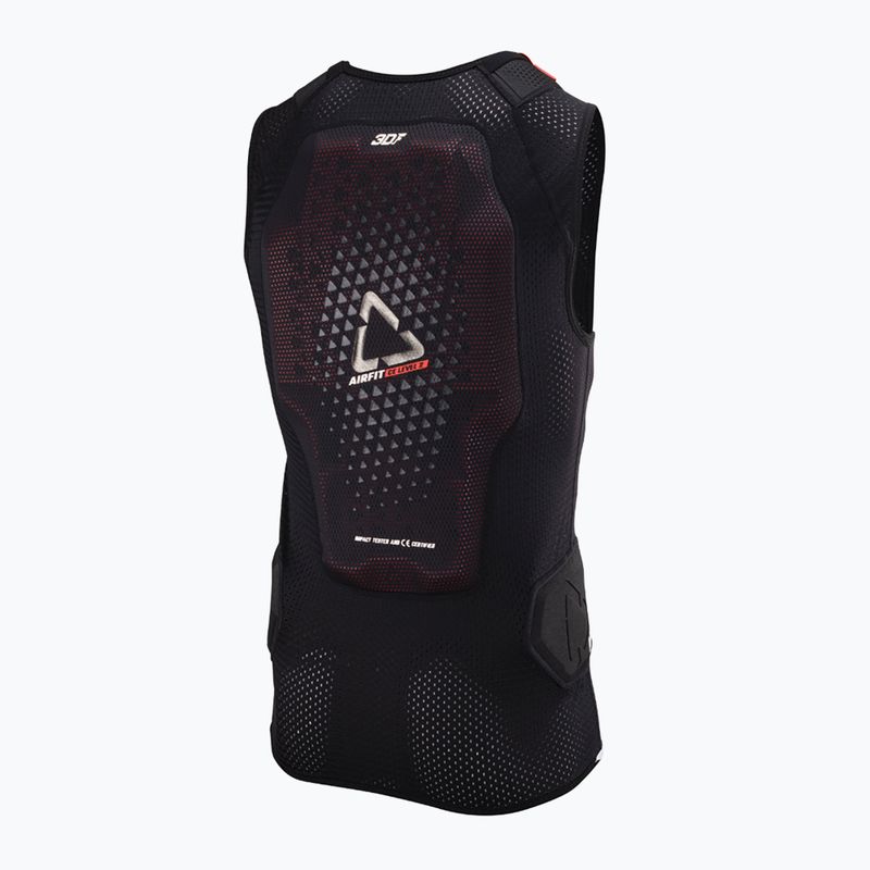 Tricou de ciclism cu apărători pentru bărbați Leatt 3DF AirFit Evo Back Protector black 2