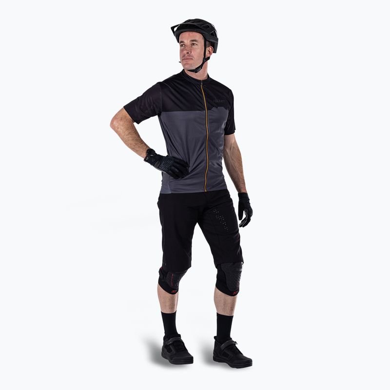 Bărbați Leatt MTB Trail 3.0 ciclism tricou negru 2