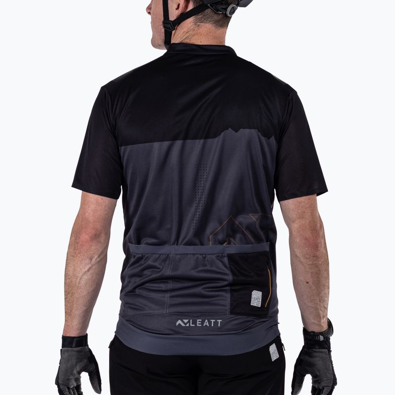 Bărbați Leatt MTB Trail 3.0 ciclism tricou negru 3