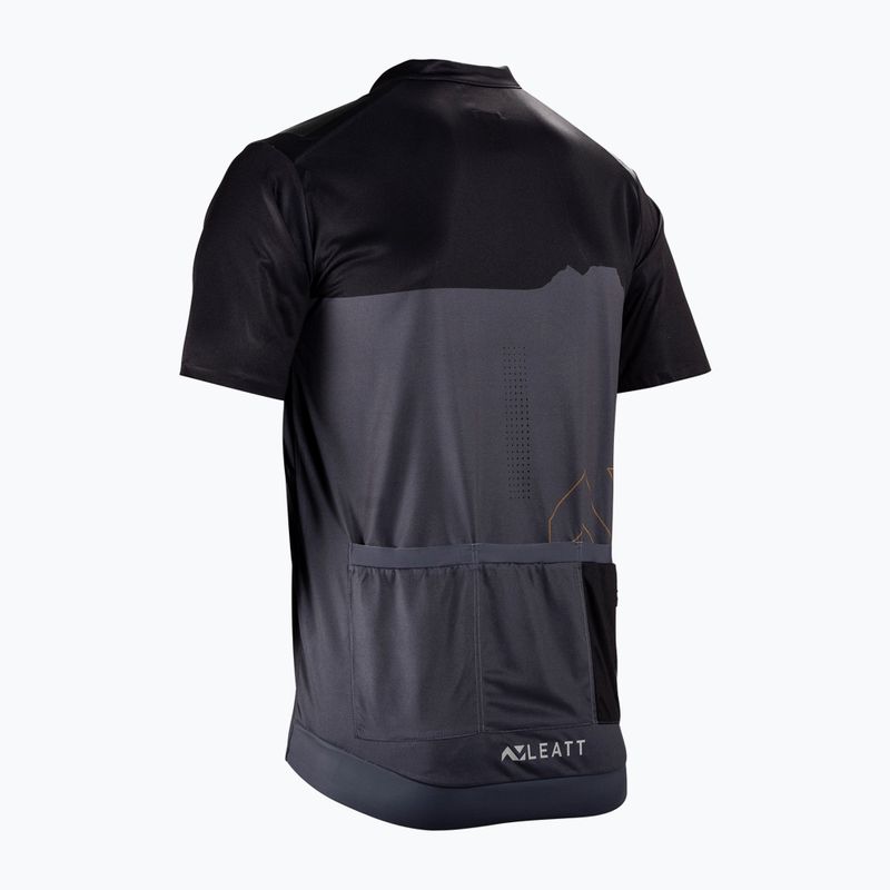 Bărbați Leatt MTB Trail 3.0 ciclism tricou negru 8