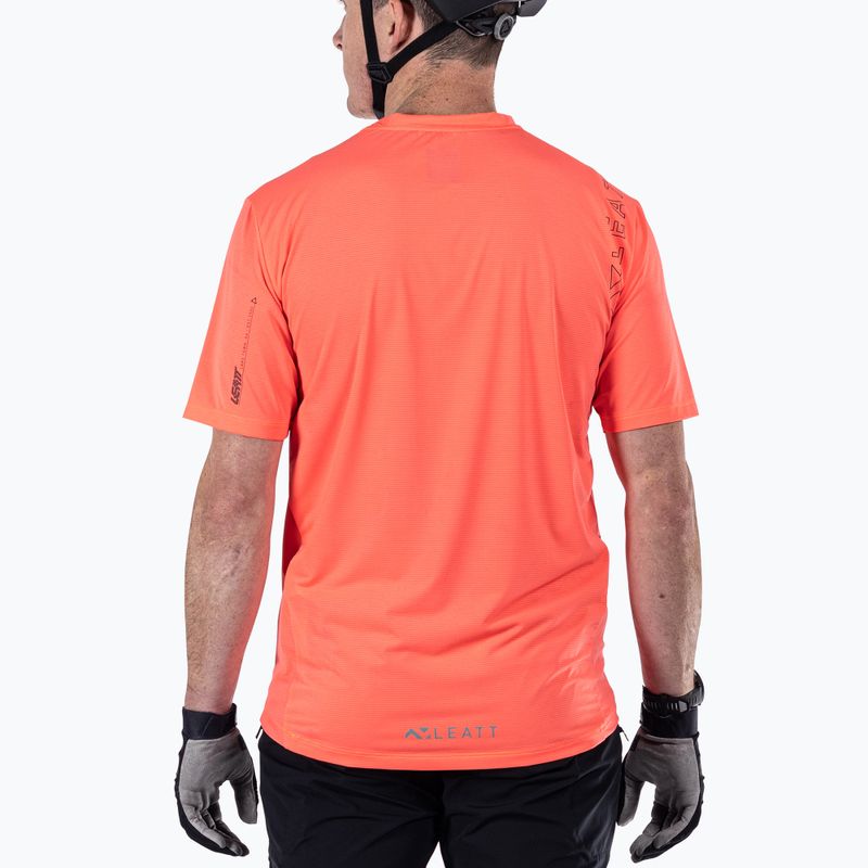 Bărbați Leatt MTB Trail 1.0 X-Flow ciclism tricou neon 3
