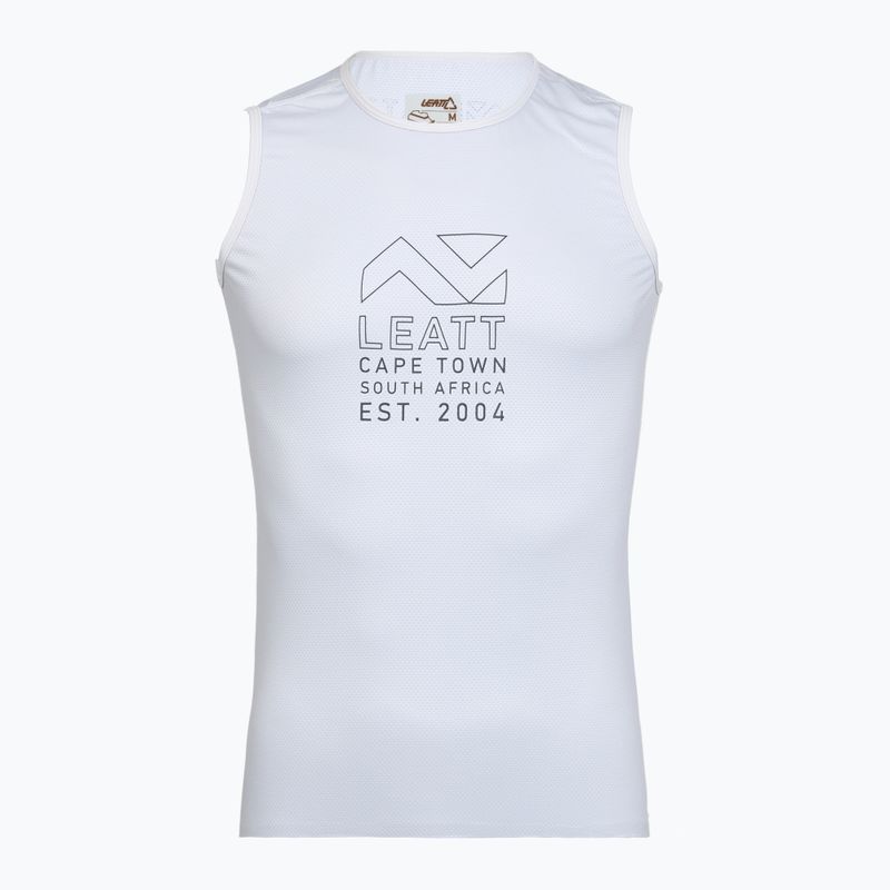 Tricou de ciclism pentru bărbați Leatt Sleeveless Base white