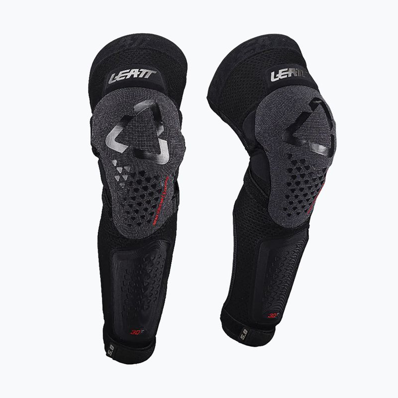 Apărători de ciclism pentru genunchi și tibii Leatt 3DF 5.0 Evo EXT black 2