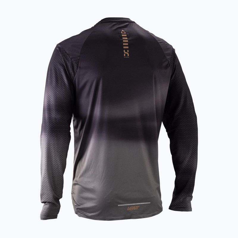 Longsleeve de ciclism pentru bărbați Leatt MTB Trail 3.0 ghost black 2