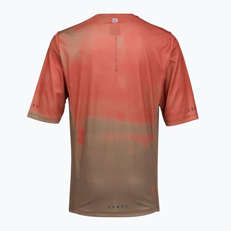 Tricou de ciclism pentru bărbați Leatt MTB Gravity 4.0 dusty red 2