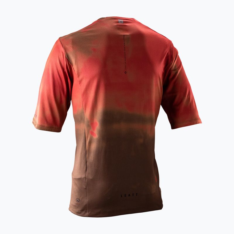 Tricou de ciclism pentru bărbați Leatt MTB Gravity 4.0 dusty red 2