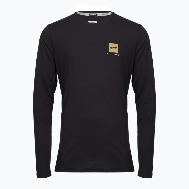 Longsleeve de ciclism pentru bărbați Leatt MTB Gravity 3.0 ghost black