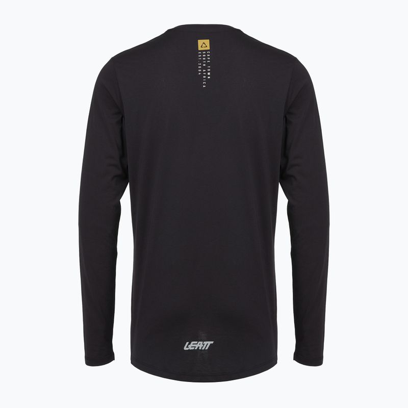 Longsleeve de ciclism pentru bărbați Leatt MTB Gravity 3.0 ghost black 2