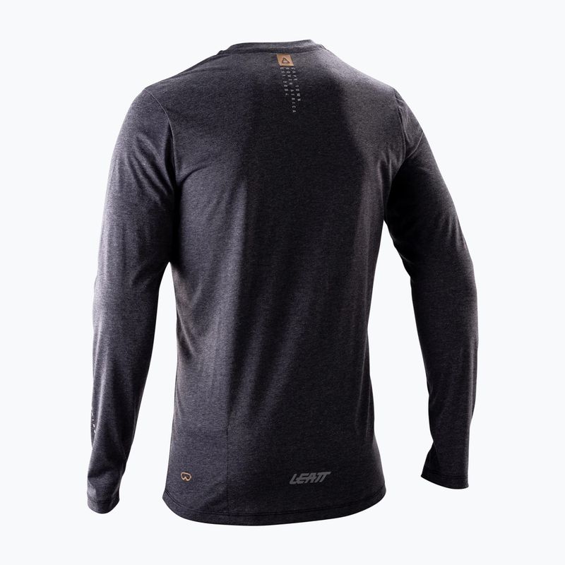 Longsleeve de ciclism pentru bărbați Leatt MTB Gravity 3.0 ghost black 2