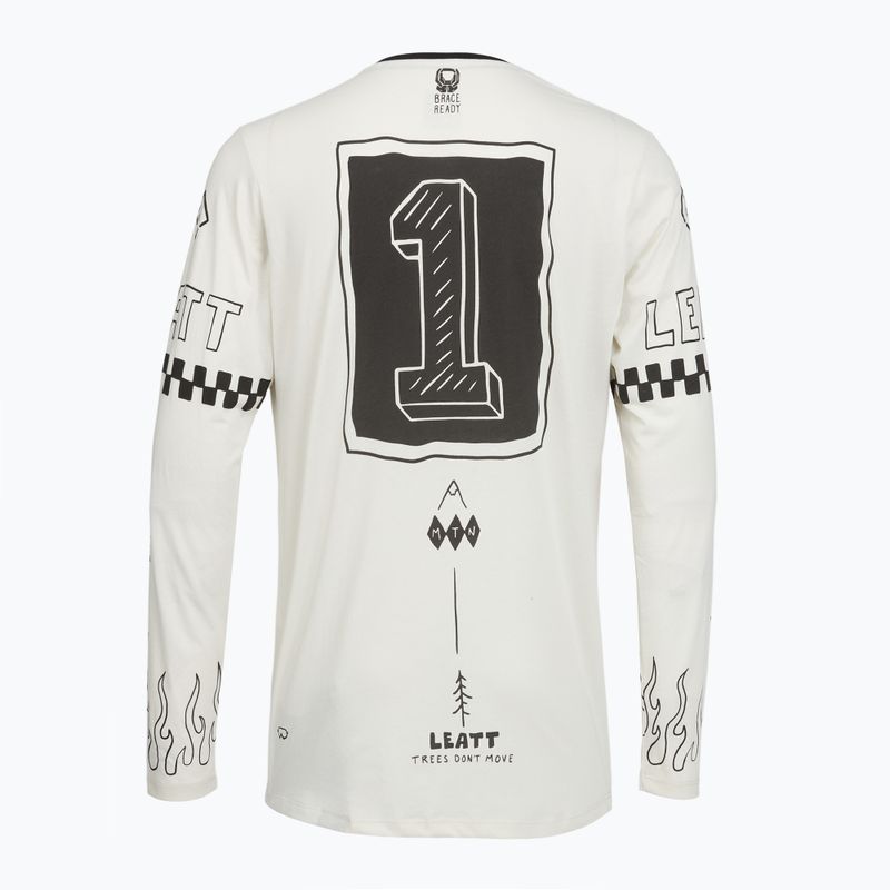 Longsleeve de ciclism pentru bărbați Leatt MTB Gravity 3.0 cream white 2