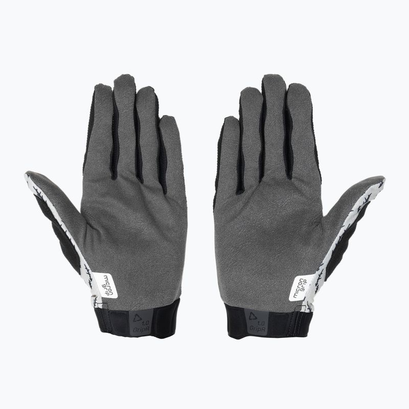 Mănuși de ciclism pentru bărbați Leatt MTB 1.0 GripR trails white 3