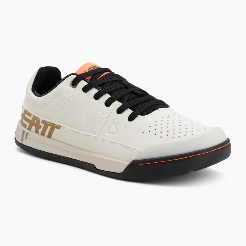 Încălțăminte de ciclism platformă pentru bărbați Leatt Flat 2.0 cream white