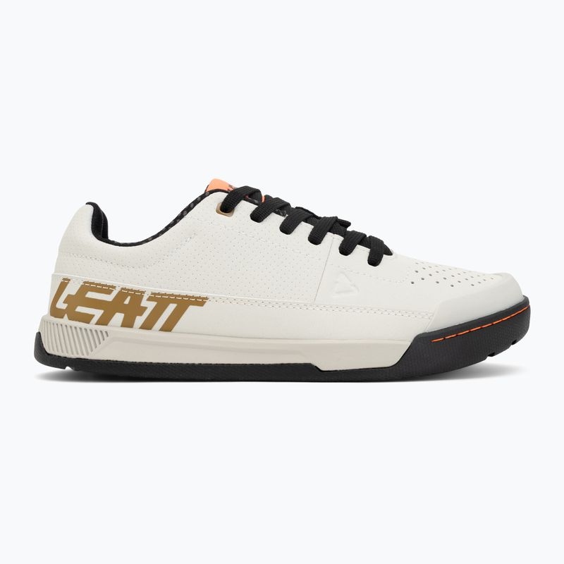 Încălțăminte de ciclism platformă pentru bărbați Leatt Flat 2.0 cream white 2