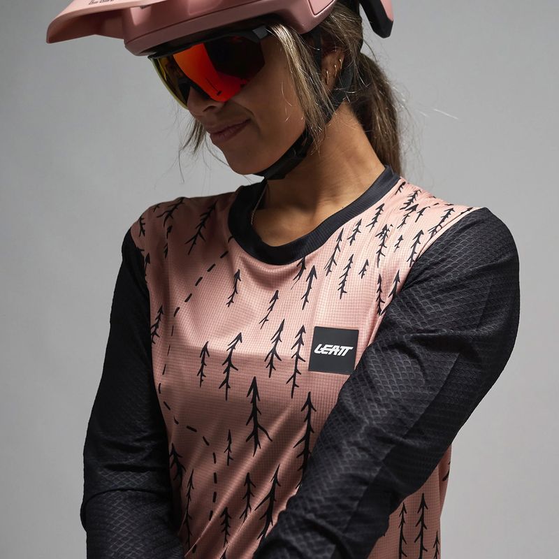 Longsleeve de ciclism pentru femei Leatt MTB Trail 3.0 trails pink 8